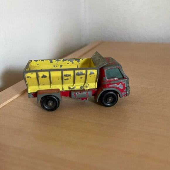 Vintage 60s Matchbox Lesney No. 70 Red Grit Spreading Truck Diecast Dump - Picture 4 of 10